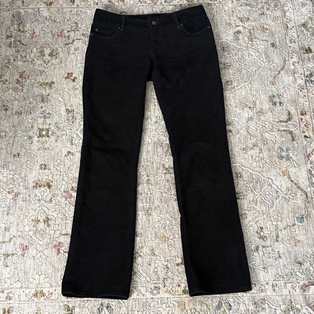 J Crew Favorite Fit Black Corduroy Pants